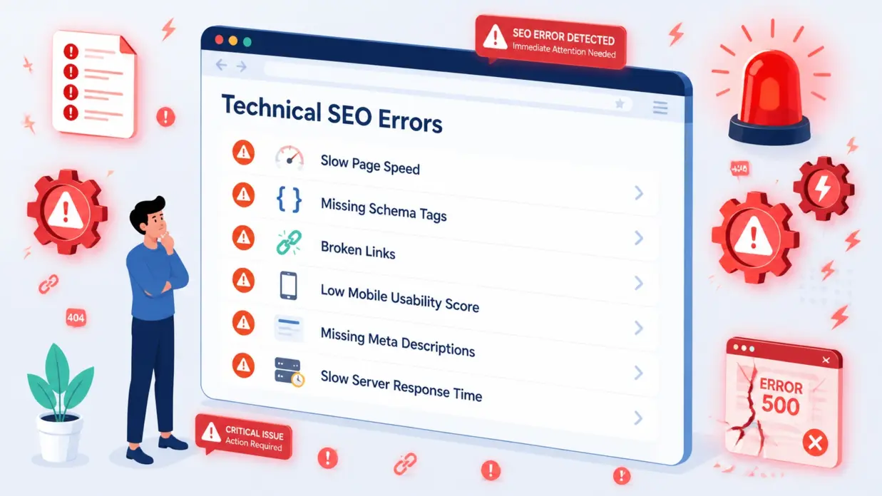Before: common technical SEO problems